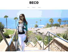 Tablet Screenshot of becobabycarrier.com