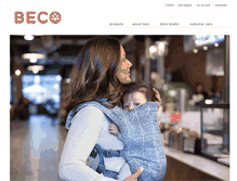 Tablet Screenshot of becobabycarrier.co.uk
